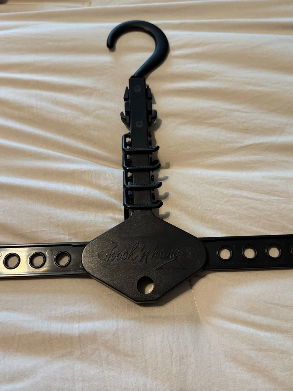 Space-Saving Multi-Slot Hangers – Black, 2-Pack